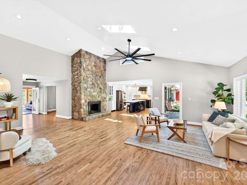 58 Camby Drive, Fairview, NC 28730.  MLS# CAR4371628, YatesRealty ID 23505. Great Room to open Kitchen