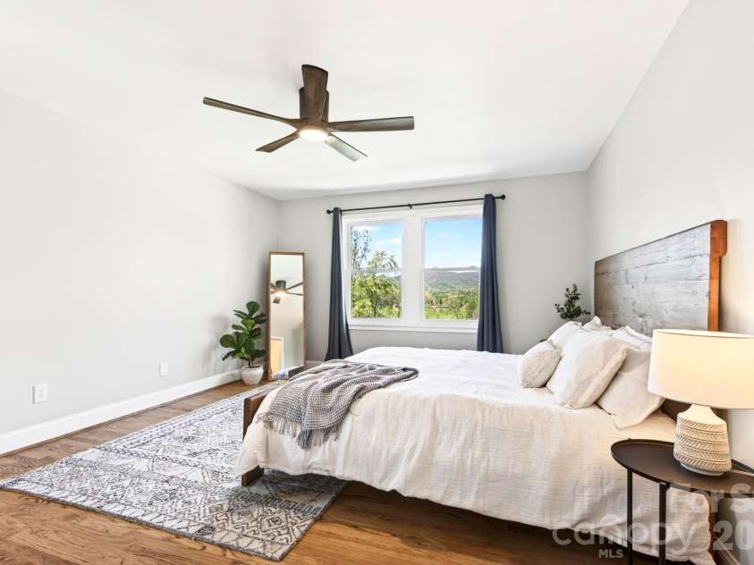 58 Camby Drive, Fairview, NC 28730.  MLS# CAR4371628, YatesRealty ID 23505. Primary Bedroom with a View
