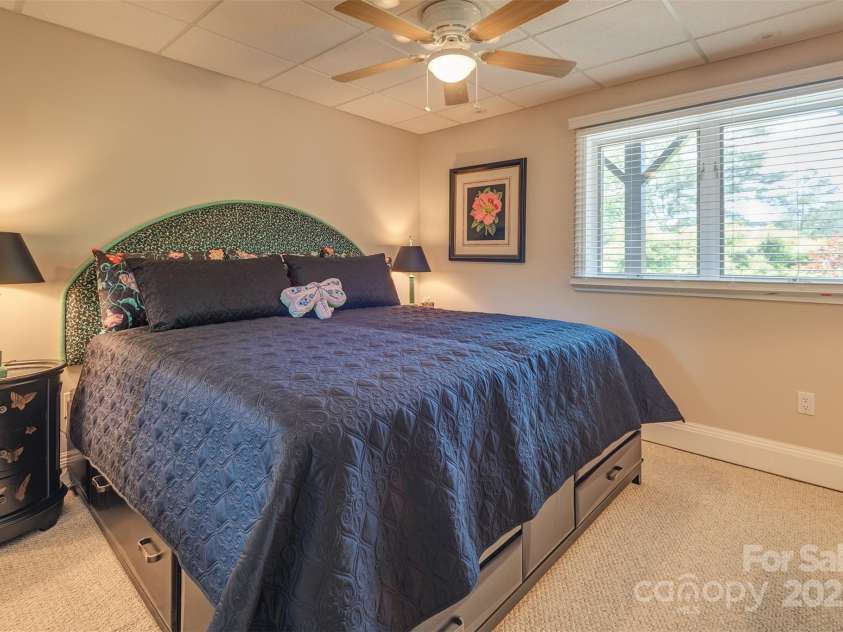 65 Hillcrest Drive, Weaverville, NC 28787.  MLS# CAR4275915, YatesRealty ID 23514. Bedroom lower level