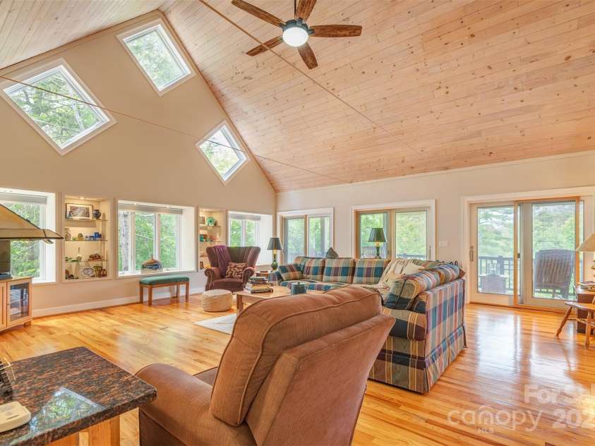 65 Hillcrest Drive, Weaverville, NC 28787.  MLS# CAR4275915, YatesRealty ID 23514. Lots of natural light to showcase the beauty all around