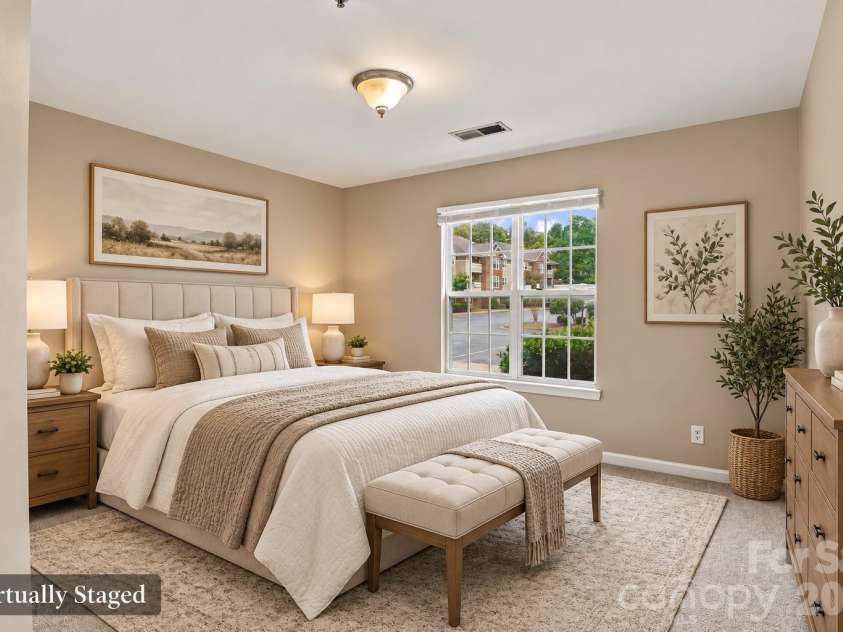9709 Campus Walk Lane, Charlotte, NC 28262.  MLS# CAR4428157, YatesRealty ID 23516. VS - Master Bedroom