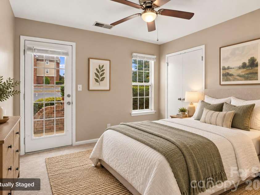9709 Campus Walk Lane, Charlotte, NC 28262.  MLS# CAR4428157, YatesRealty ID 23516. VS - Second Bedroom with separate entrance