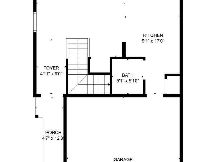1207 Skyflower Way, Charlotte, NC 28214.  MLS# CAR4269220, YatesRealty ID 23518. Floor Plan - 1st Level