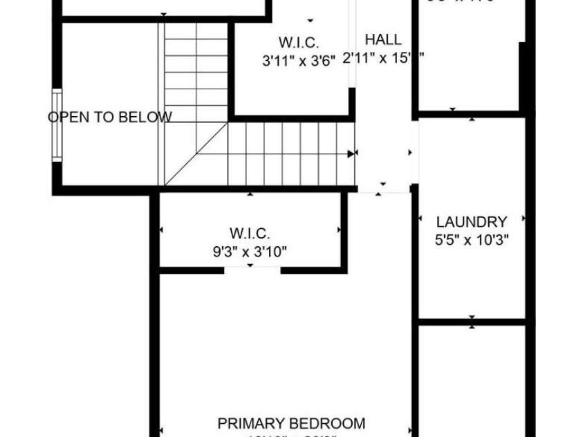 1207 Skyflower Way, Charlotte, NC 28214.  MLS# CAR4269220, YatesRealty ID 23518. Floor Plan - 2nd Level