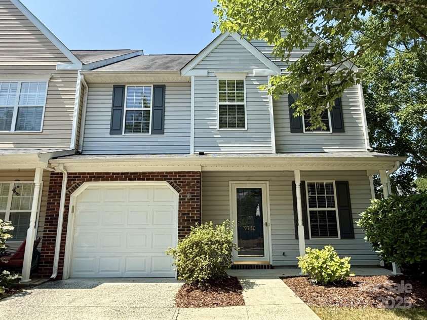 9730 Elizabeth Townes Lane, Charlotte, NC 28277.  MLS# CAR4275880, YatesRealty ID 23526. Front of Townhouse