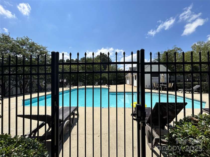 9730 Elizabeth Townes Lane, Charlotte, NC 28277.  MLS# CAR4275880, YatesRealty ID 23526. Pool Gate