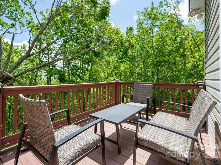 25 Licklog Ridge Road, Fairview, NC 28730.  MLS# CAR4256398, YatesRealty ID 23533. Access deck from Primary