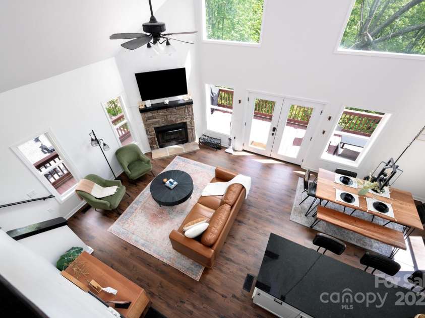 25 Licklog Ridge Road, Fairview, NC 28730.  MLS# CAR4256398, YatesRealty ID 23533. View From Upstairs