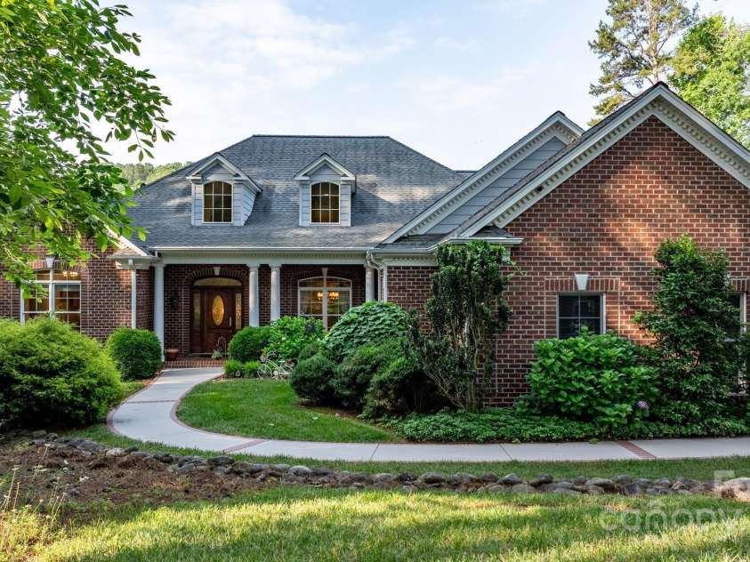 5487 Back Shore Drive, Granite Falls, NC 28630.  MLS# CAR4263403, YatesRealty ID 23534. Front Exterior