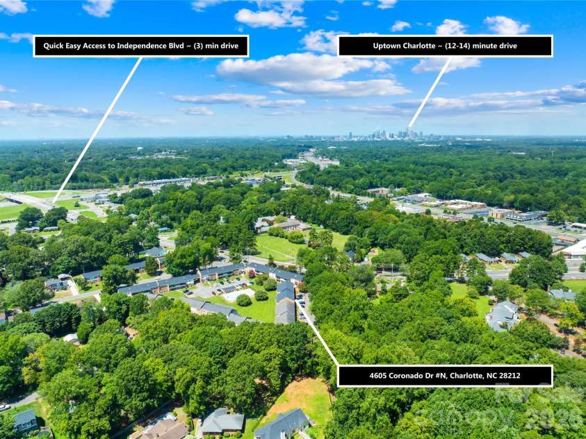 4605 Coronado Drive, Charlotte, NC 28212.  MLS# CAR4413113, YatesRealty ID 23539. 
