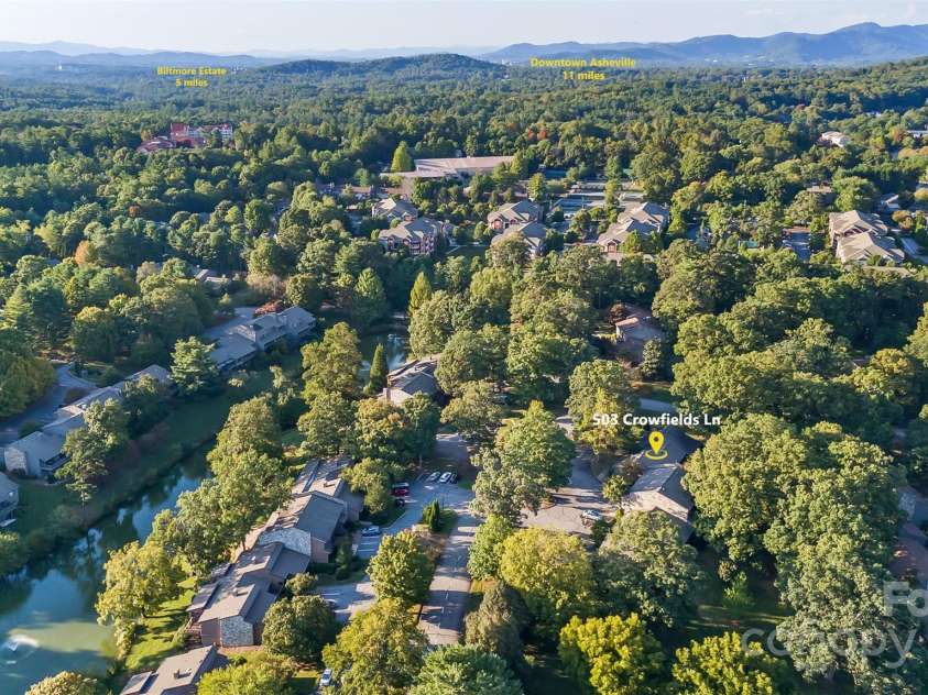 503 Crowfields Lane, Asheville, NC 28803.  MLS# CAR4269108, YatesRealty ID 23540. Quiet and private off Hendersonville Road, Asheville