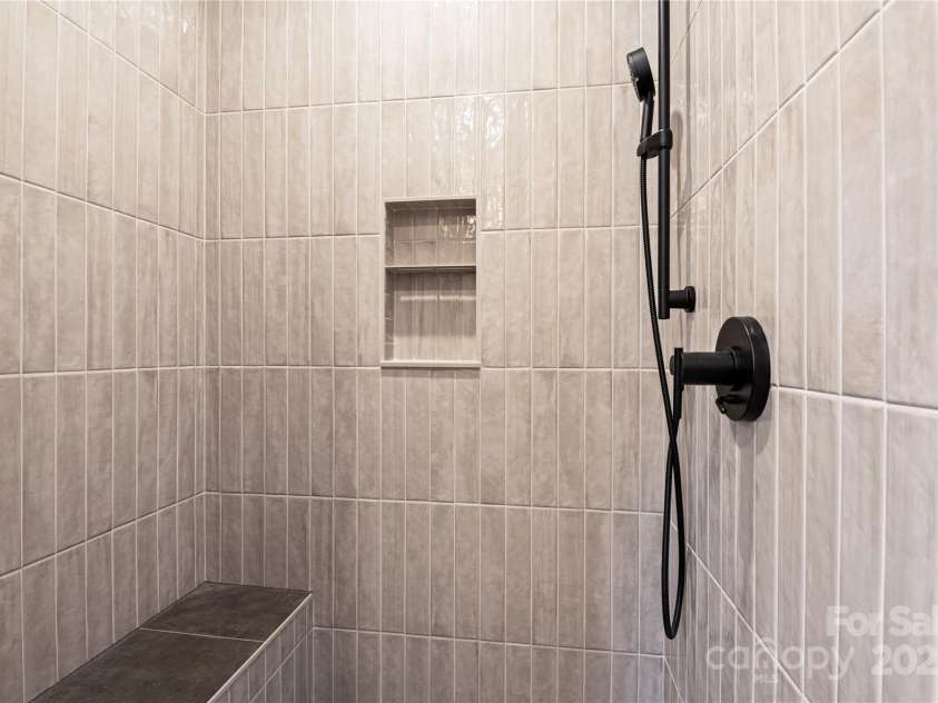 127 Creekside Valley Lane, Arden, NC 28704.  MLS# CAR4317956, YatesRealty ID 23544. Owner's Shower