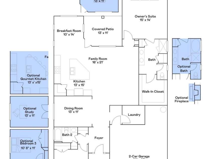 6448 Fairfax Court, Maiden, NC 28650.  MLS# CAR4276730, YatesRealty ID 23547. Floorplan