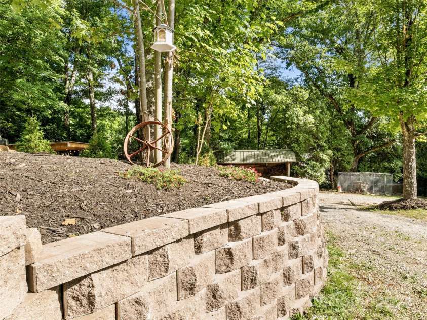 19314 Highway 221 Highway, Marion, NC 28752.  MLS# CAR4162448, YatesRealty ID 2355. Retaining wall
