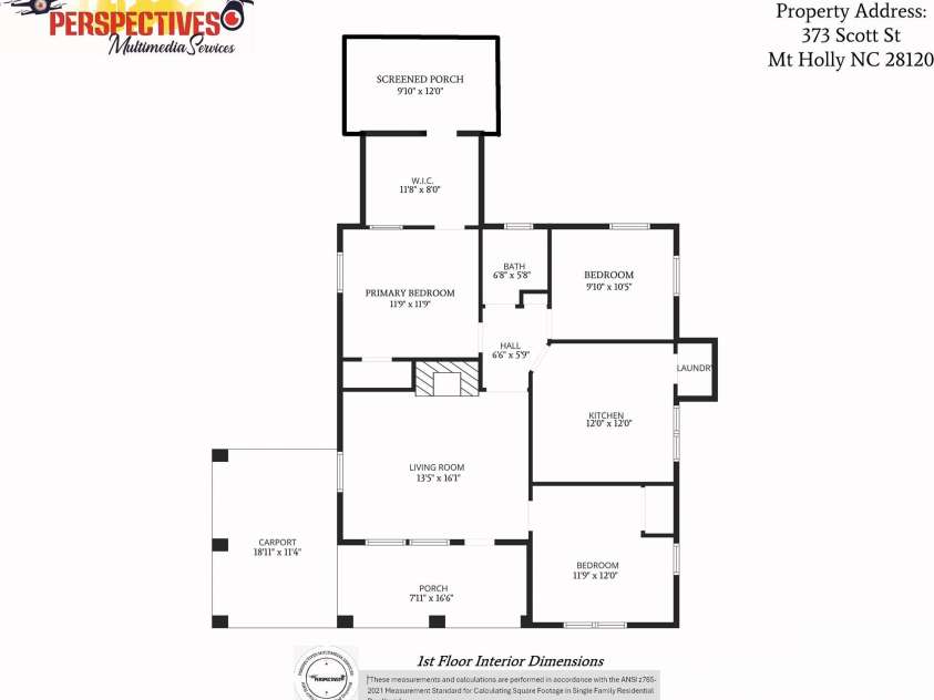 373 Scott Street, Mount Holly, NC 28120.  MLS# CAR4366406, YatesRealty ID 23551. 