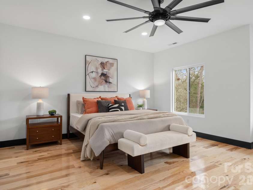 74 Jeranna Road, Mills River, NC 28759.  MLS# CAR4354656, YatesRealty ID 23556. Primary bedroom