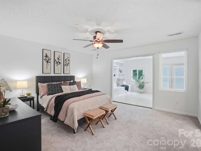 1919 Gables Drive, Monroe, NC 28112.  MLS# CAR4380322, YatesRealty ID 23557. Primary bedroom