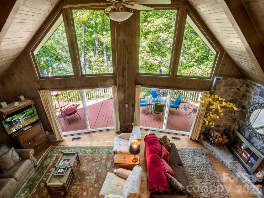 126 Sleeping Bear Lane, Lake Lure, NC 28746.  MLS# CAR4276702, YatesRealty ID 2357. 