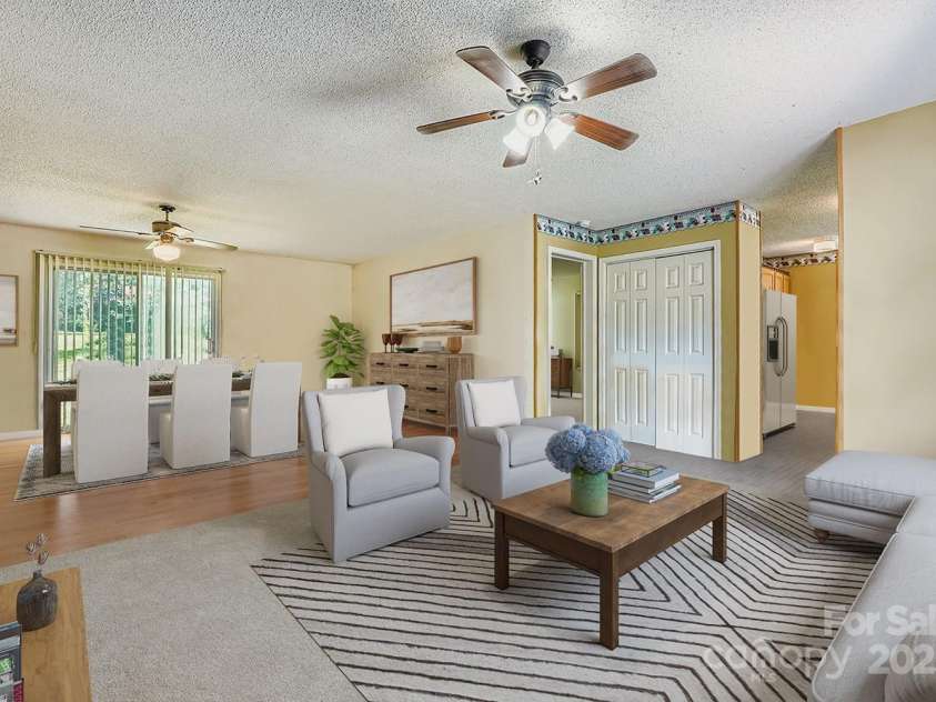 7785 Crestwood Drive, Kannapolis, NC 28081.  MLS# CAR4299268, YatesRealty ID 23589. Virtually staged