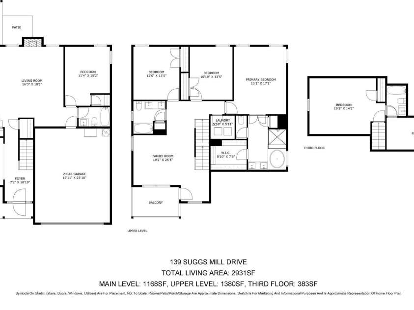 139 Suggs Mill Drive, Mooresville, NC 28115.  MLS# CAR4272116, YatesRealty ID 23610. Floorplan
