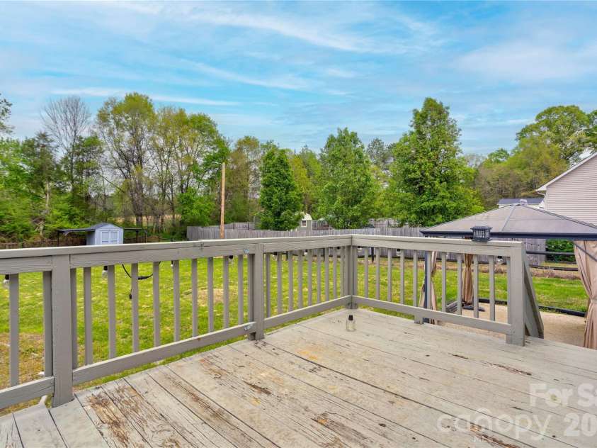 2705 Plantation Way, Albemarle, NC 28001.  MLS# CAR4365958, YatesRealty ID 23630. Back deck