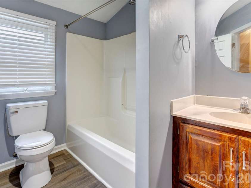 2705 Plantation Way, Albemarle, NC 28001.  MLS# CAR4365958, YatesRealty ID 23630. Upstairs bathroom