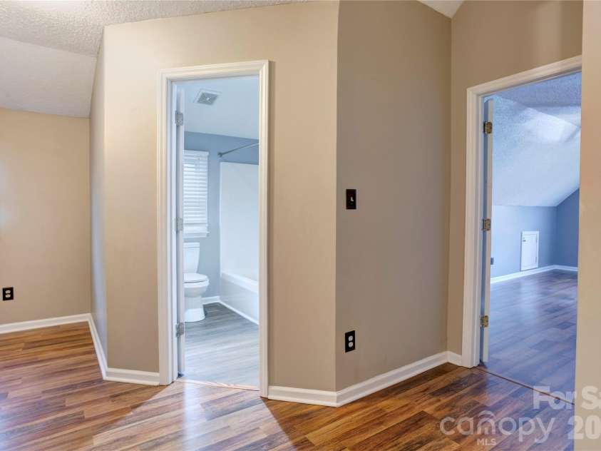 2705 Plantation Way, Albemarle, NC 28001.  MLS# CAR4365958, YatesRealty ID 23630. Upstairs hallway/bath