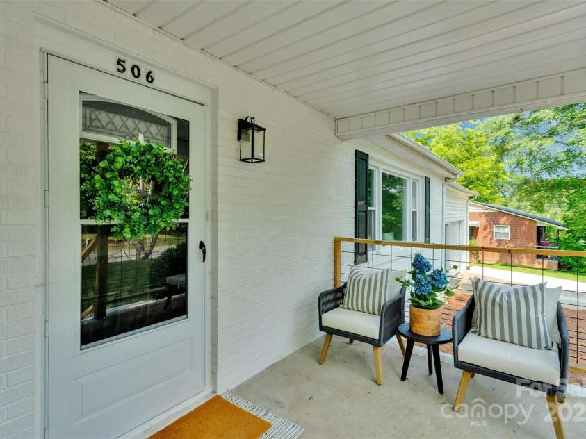 506 Maine Avenue, Bessemer City, NC 28016.  MLS# CAR4077822, YatesRealty ID 23636. This covered front porch offers timeless curb appeal and the perfect spot for a porch swing, potted plants, and neighborly hellos.