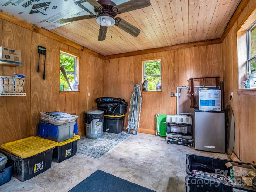 621 Cherryfield Creek, Brevard, NC 28712.  MLS# CAR4269516, YatesRealty ID 23646. Inside Matching Shed