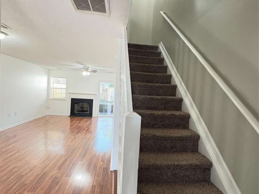 15415 Asterwind Court, Charlotte, NC 28277.  MLS# CAR4382864, YatesRealty ID 23651. Stairs to upper level