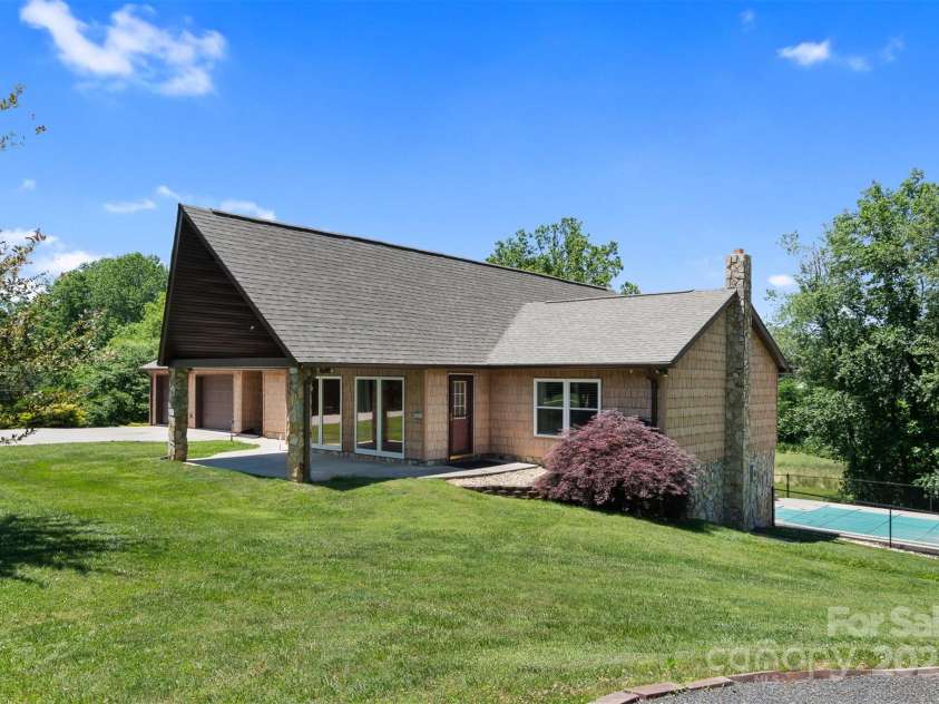 4962 Serenity Lane, Granite Falls, NC 28630.  MLS# CAR4263669, YatesRealty ID 23651. Front / Side