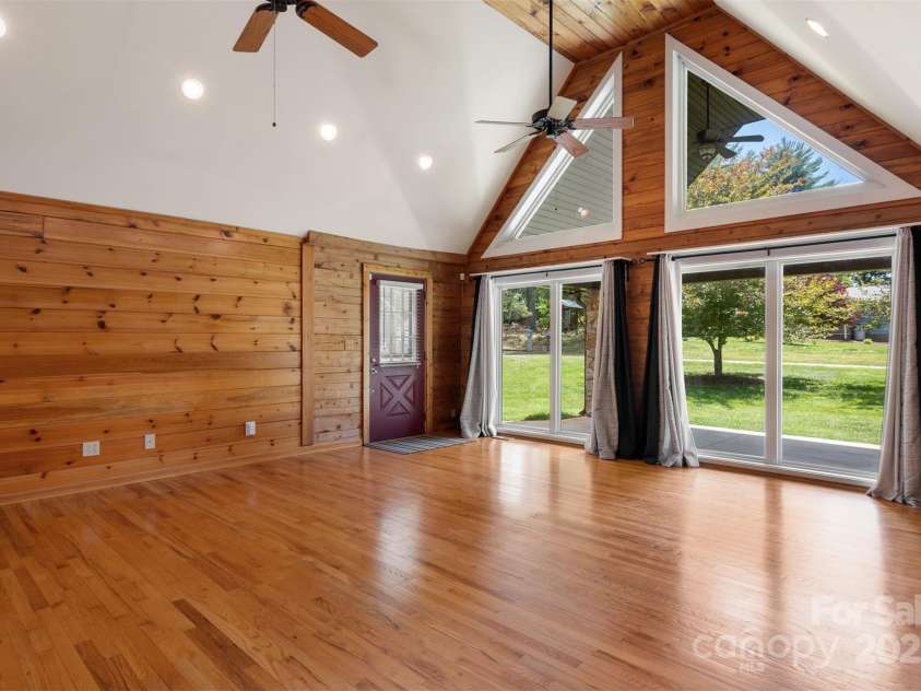 4962 Serenity Lane, Granite Falls, NC 28630.  MLS# CAR4263669, YatesRealty ID 23651. Great room and front door