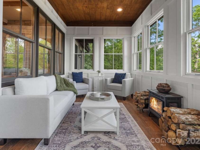 48 Bearfoot Lane, Highlands, NC 28741.  MLS# CAR4267783, YatesRealty ID 23652. New Four-Season Den in 2025