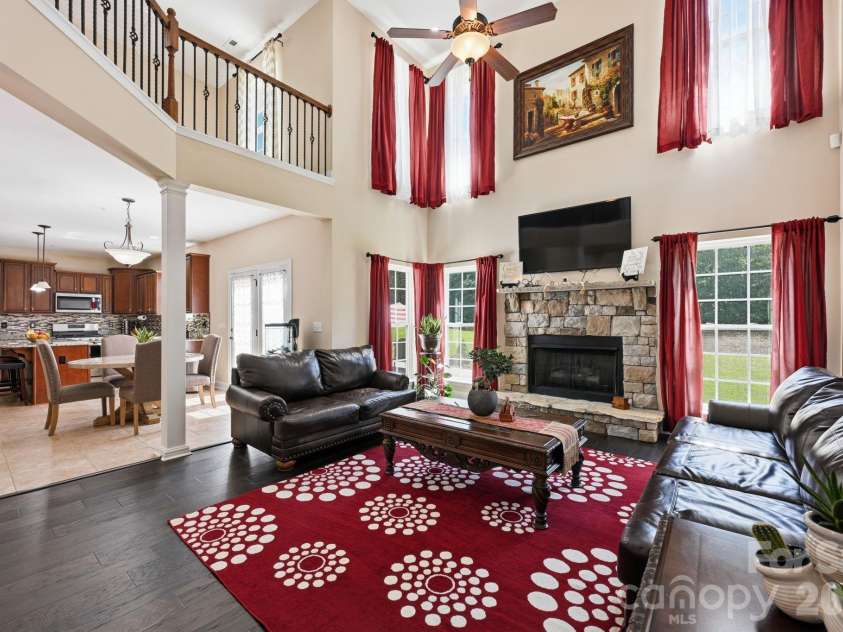1434 Steeplechase Drive, Mount Pleasant, NC 28124.  MLS# CAR4378716, YatesRealty ID 23653. The 2-story Great Room opens to your Kitchen with its spacious layout!