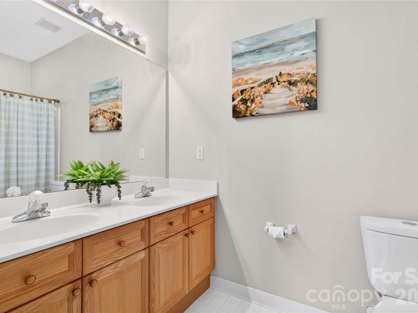 18310 Taffrail Way, Cornelius, NC 28031.  MLS# CAR4372401, YatesRealty ID 23659. Primary bath with dual sinks