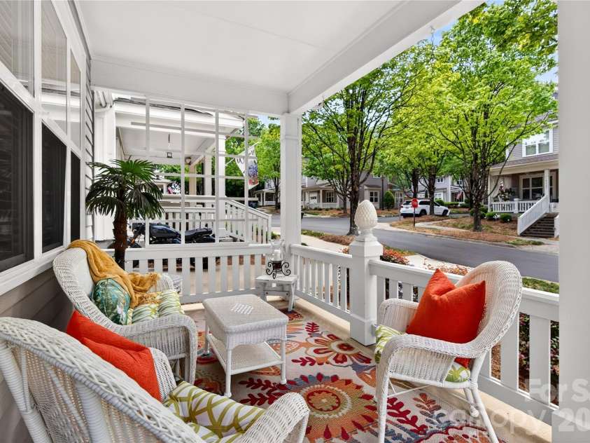 18310 Taffrail Way, Cornelius, NC 28031.  MLS# CAR4372401, YatesRealty ID 23659. The most charming Southern front porch