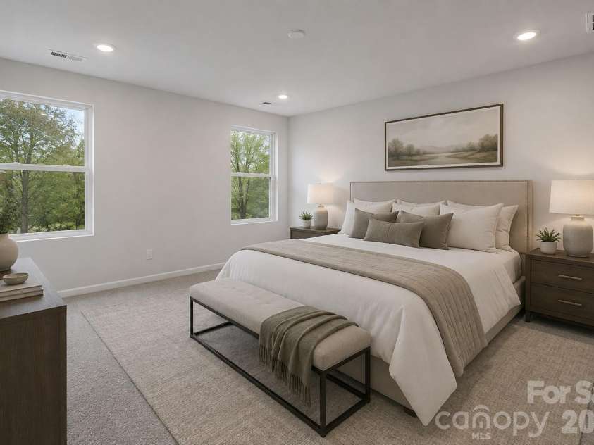 532 Bond Street, Statesville, NC 28677.  MLS# CAR4380155, YatesRealty ID 23660. Master Bedroom Virtually Staged