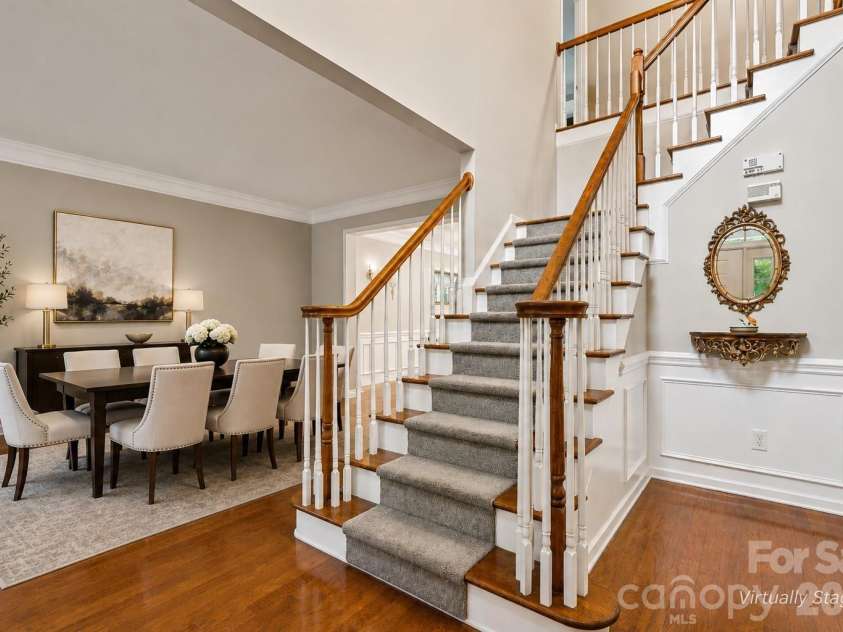 10412 Old Carolina Drive, Charlotte, NC 28214.  MLS# CAR4375684, YatesRealty ID 23661. Virtually StagedEntry Way Overlooking Formal Dining