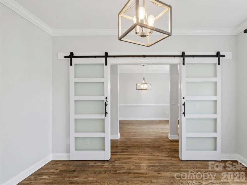 107 Mountain Drive, Biltmore Lake, NC 28715.  MLS# CAR4354478, YatesRealty ID 23674. Office/den with sliding doors