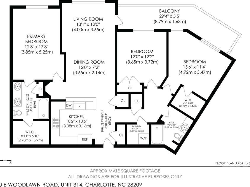 1000 Woodlawn Road, Charlotte, NC 28209.  MLS# CAR4417985, YatesRealty ID 2368. 