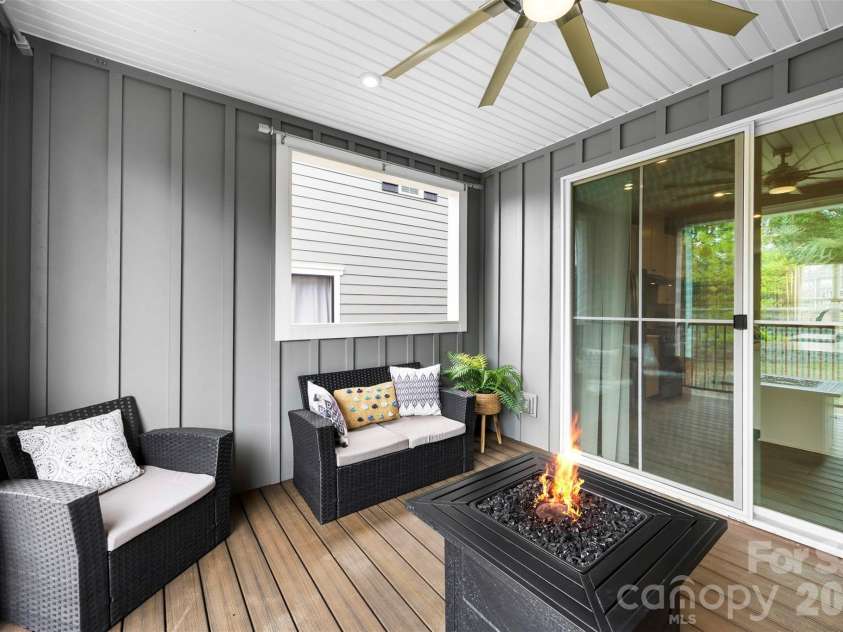 614 Crudent Road, Tega Cay, SC 29708.  MLS# CAR4383720, YatesRealty ID 23685. 2nd level patio off kitchen