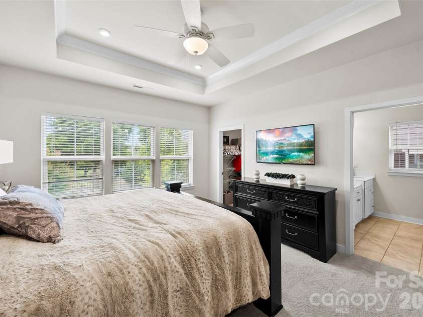614 Crudent Road, Tega Cay, SC 29708.  MLS# CAR4383720, YatesRealty ID 23685. 3rd level primary bedroom