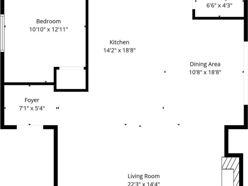 22 Lara Drive, Mills River, NC 28759.  MLS# CAR4382358, YatesRealty ID 23687. Main level room dimensions