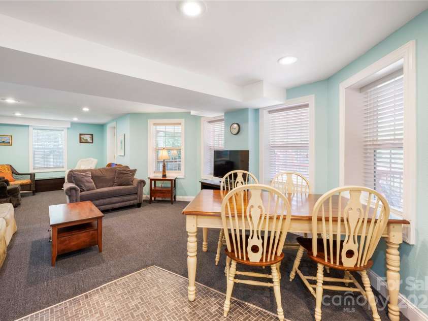 4478 Lake Drive, Sherrills Ford, NC 28673.  MLS# CAR4276198, YatesRealty ID 23691. Downstairs dining area