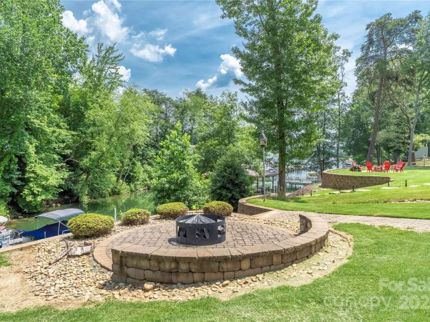 4478 Lake Drive, Sherrills Ford, NC 28673.  MLS# CAR4276198, YatesRealty ID 23691. Fire pit