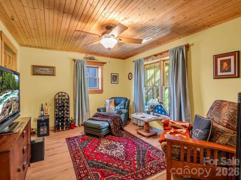 301 Peaks Drive, Lake Lure, NC 28746.  MLS# CAR4383996, YatesRealty ID 23717. Bedroom/den/flex space in basement/lower level