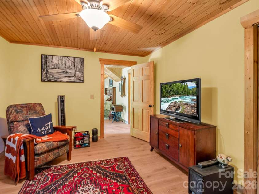 301 Peaks Drive, Lake Lure, NC 28746.  MLS# CAR4383996, YatesRealty ID 23717. Bedroom/den/flex space in basement/lower level