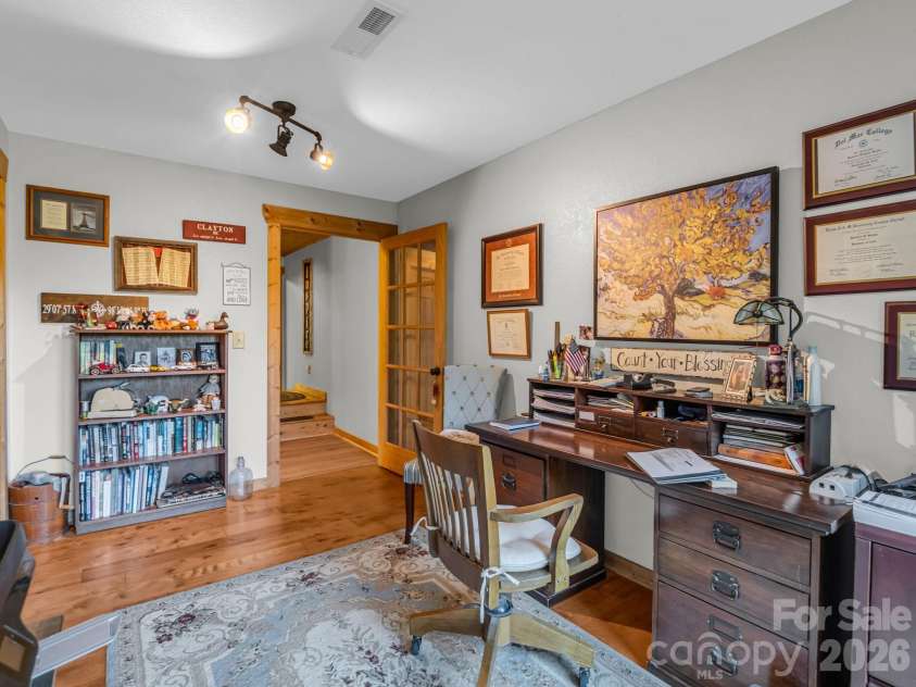301 Peaks Drive, Lake Lure, NC 28746.  MLS# CAR4383996, YatesRealty ID 23717. Office/flex in basement