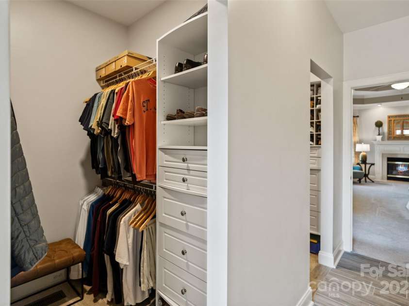 9027 Kirkley Court, Charlotte, NC 28277.  MLS# CAR4271257, YatesRealty ID 23728. His and Her Custom Closets