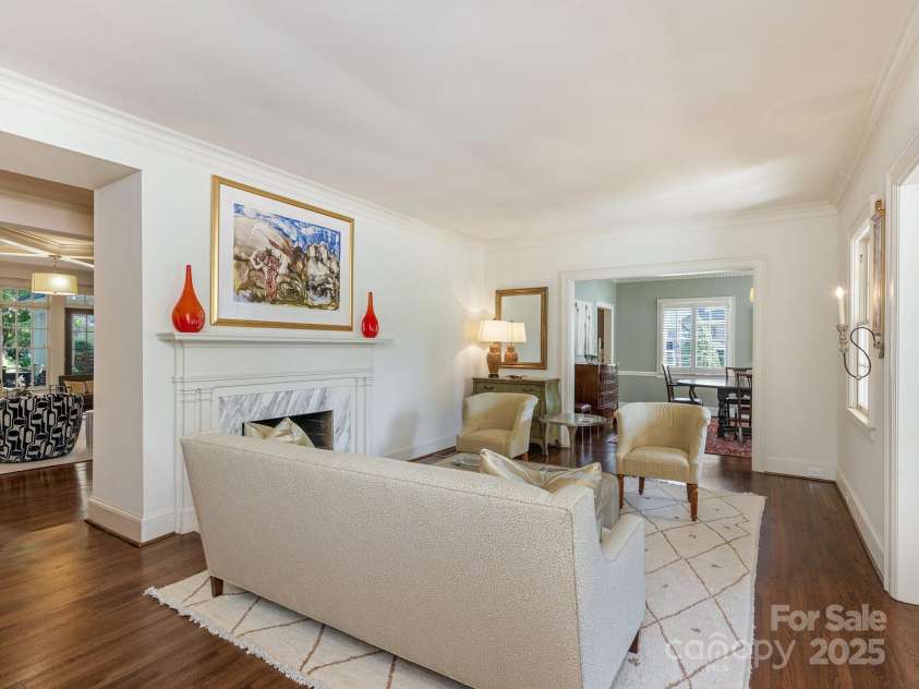 2410 Vernon Drive, Charlotte, NC 28211.  MLS# CAR4257447, YatesRealty ID 23739. Formal Living Room